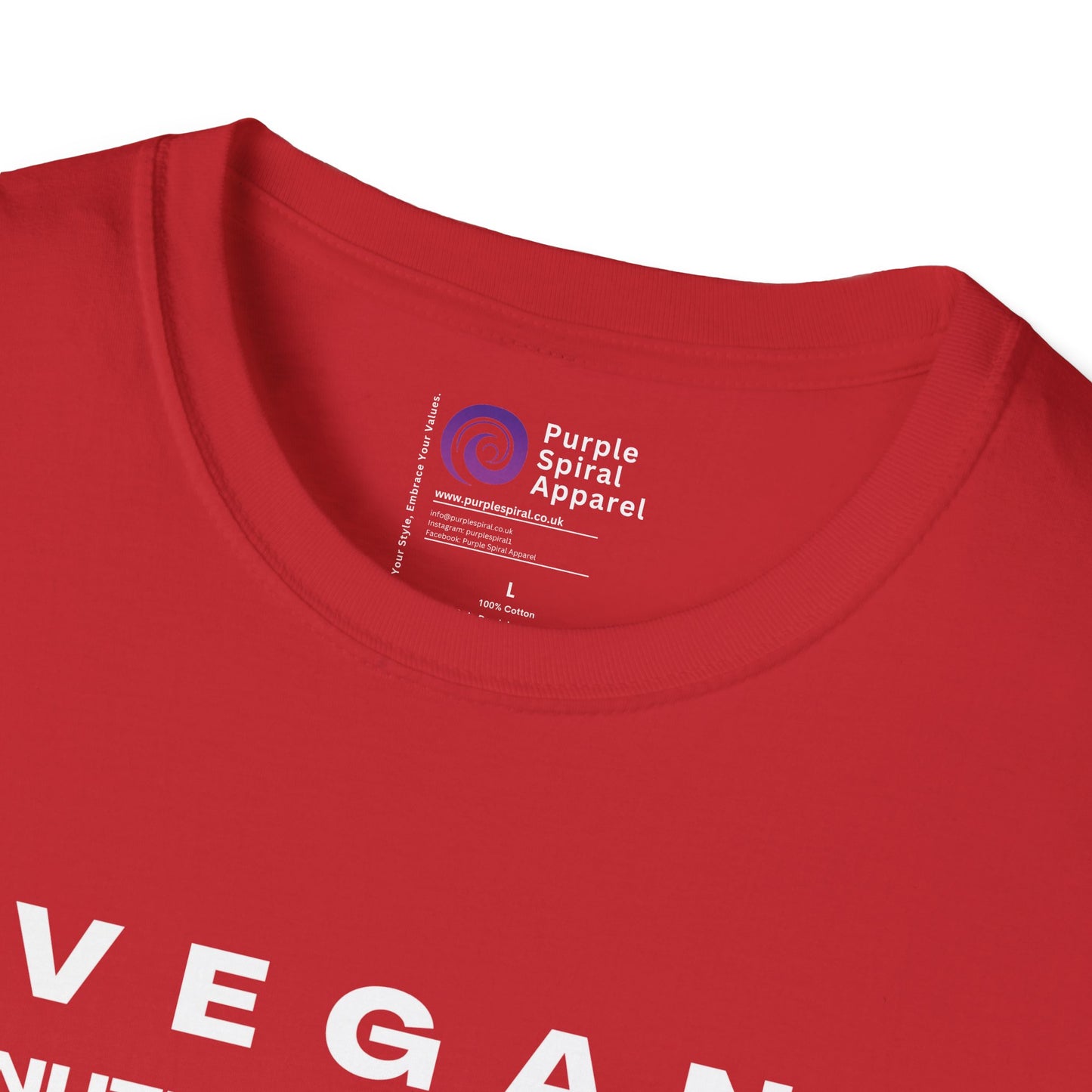 Vegan Nutrition Facts Shirt - Dark