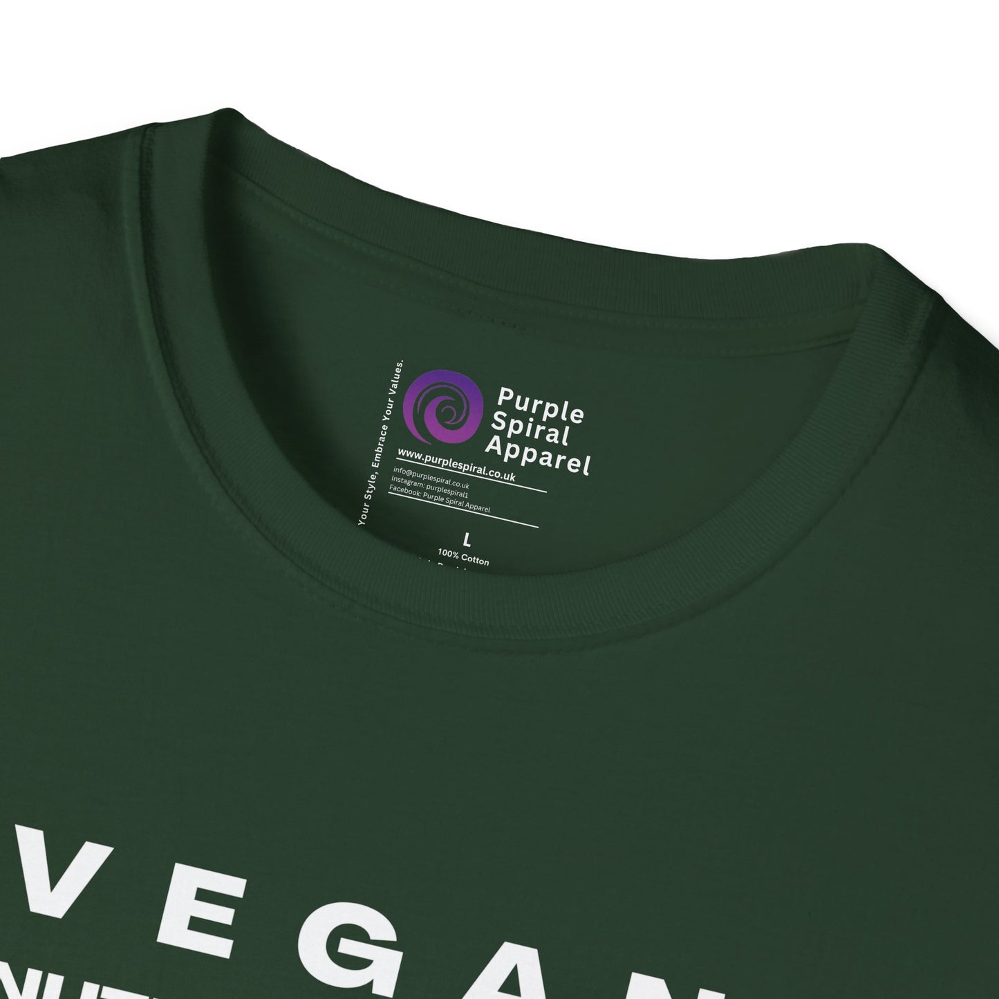 Vegan Nutrition Facts Shirt - Dark