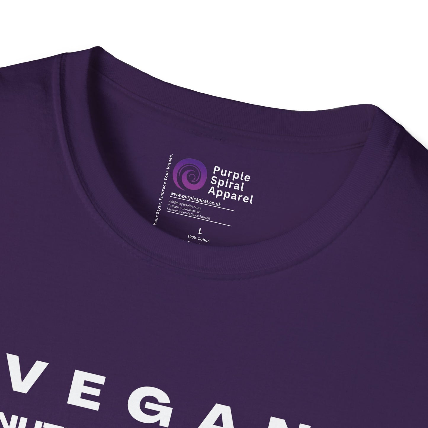 Vegan Nutrition Facts Shirt - Dark