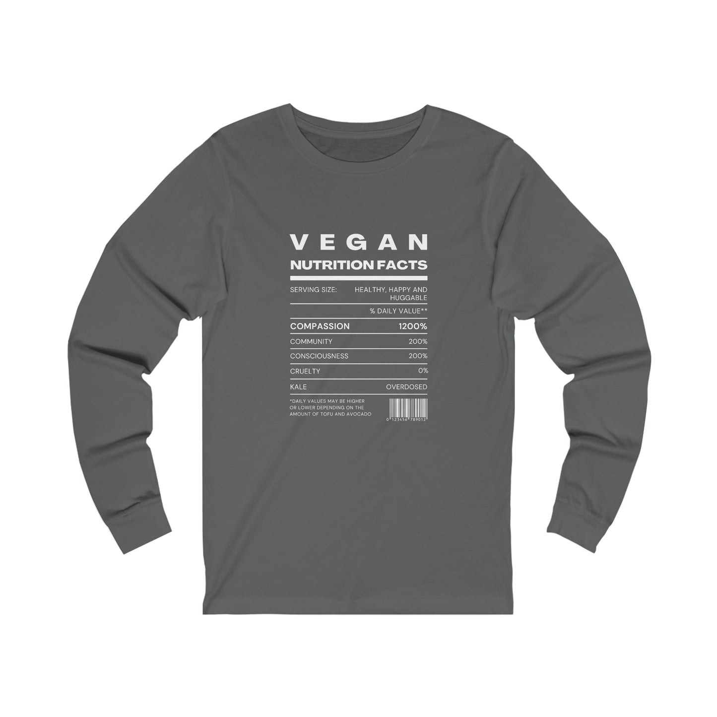 Vegan Nutrition Facts Jersey