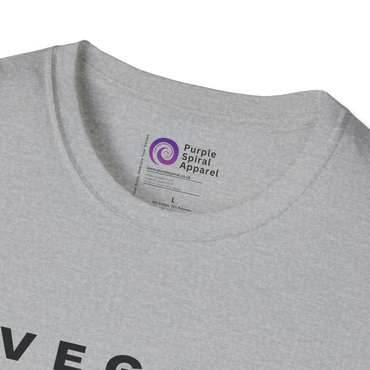 Vegan Nutrition Facts Shirt - Light