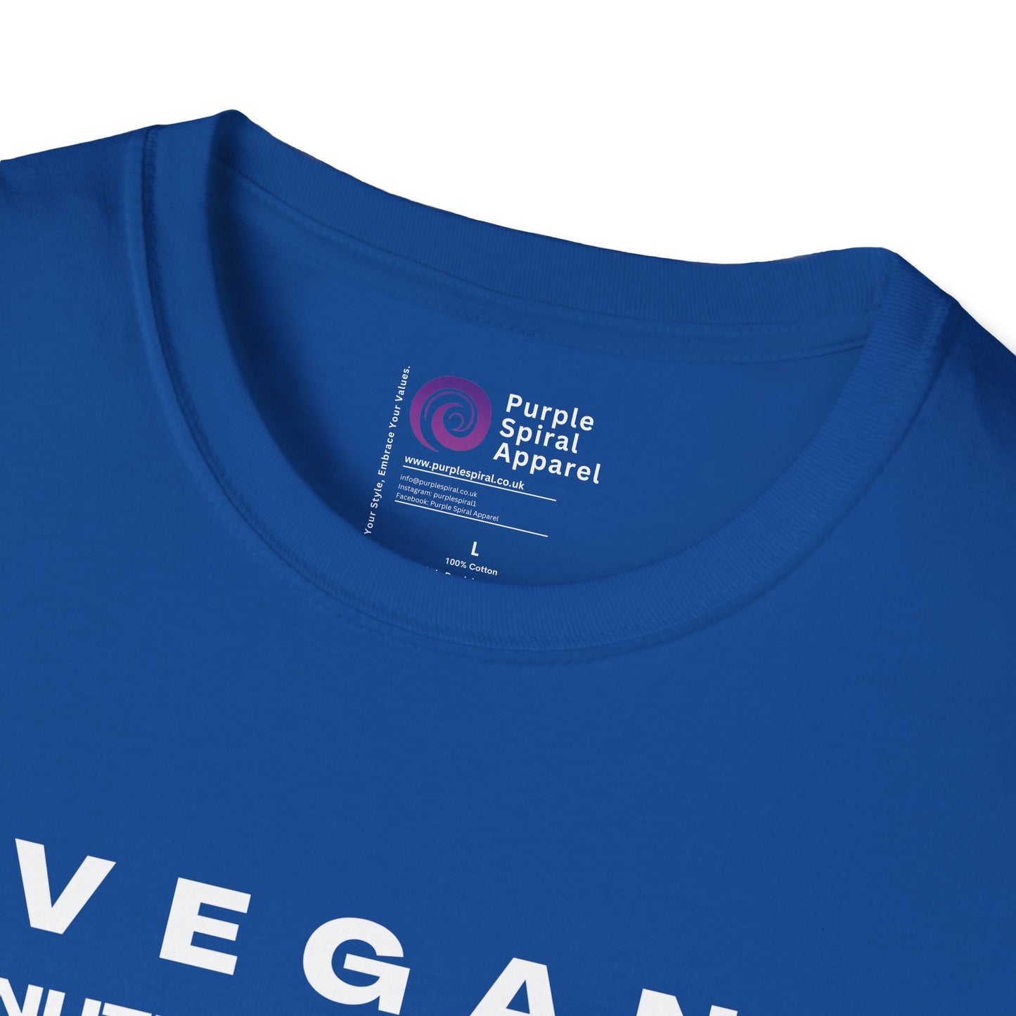 Vegan Nutrition Facts Shirt - Dark