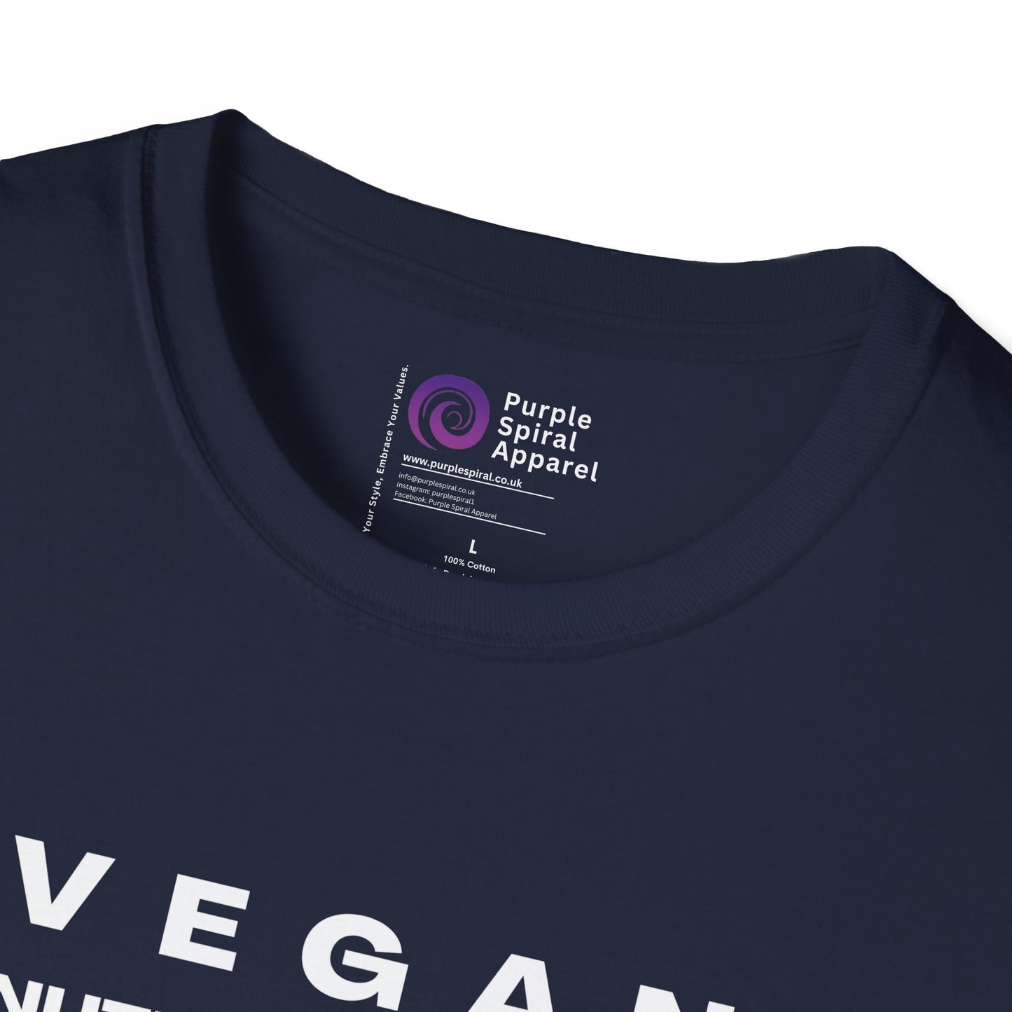 Vegan Nutrition Facts Shirt - Dark