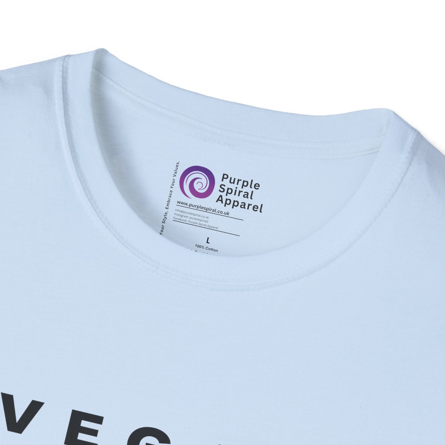 Vegan Nutrition Facts Shirt - Light