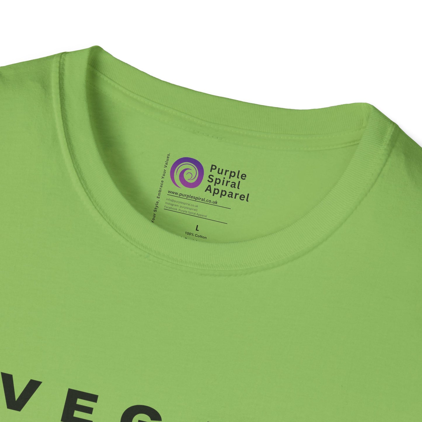 Vegan Nutrition Facts Shirt - Light