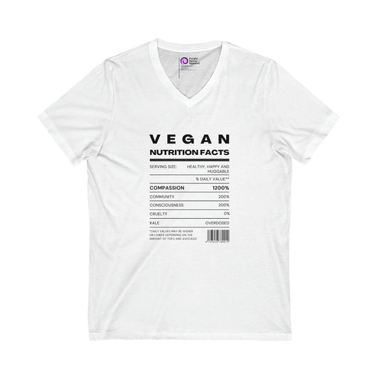 Vegan Nutrition Facts V Neck