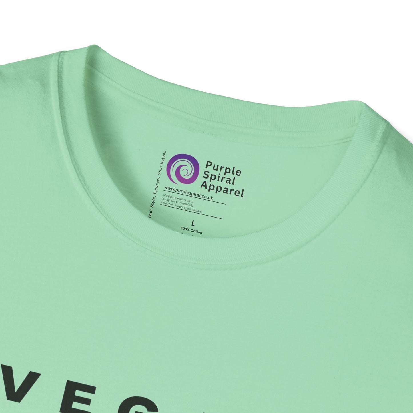 Vegan Nutrition Facts Shirt - Light