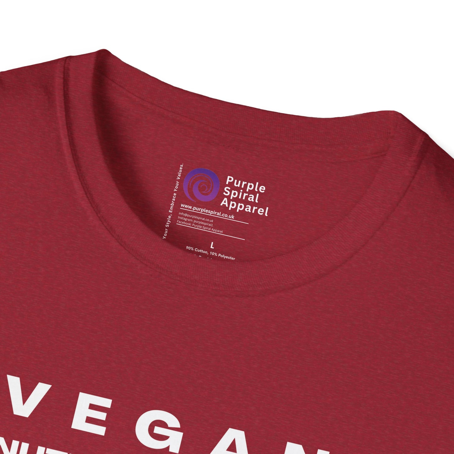 Vegan Nutrition Facts Shirt - Dark