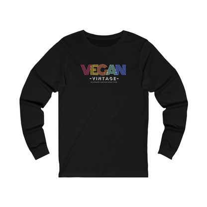 Vegan Vintage [Unisex Jersey Long Sleeve Tee]