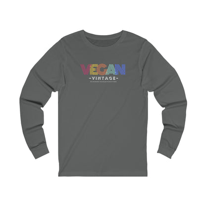 Vegan Vintage [Unisex Jersey Long Sleeve Tee]