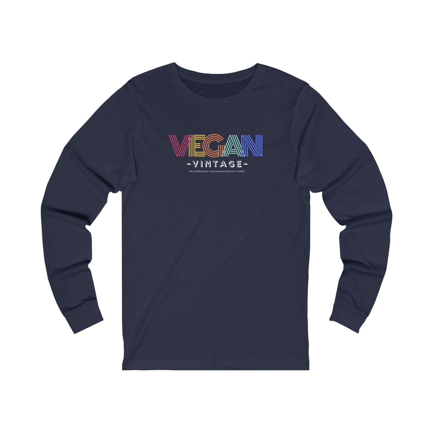 Vegan Vintage [Unisex Jersey Long Sleeve Tee]