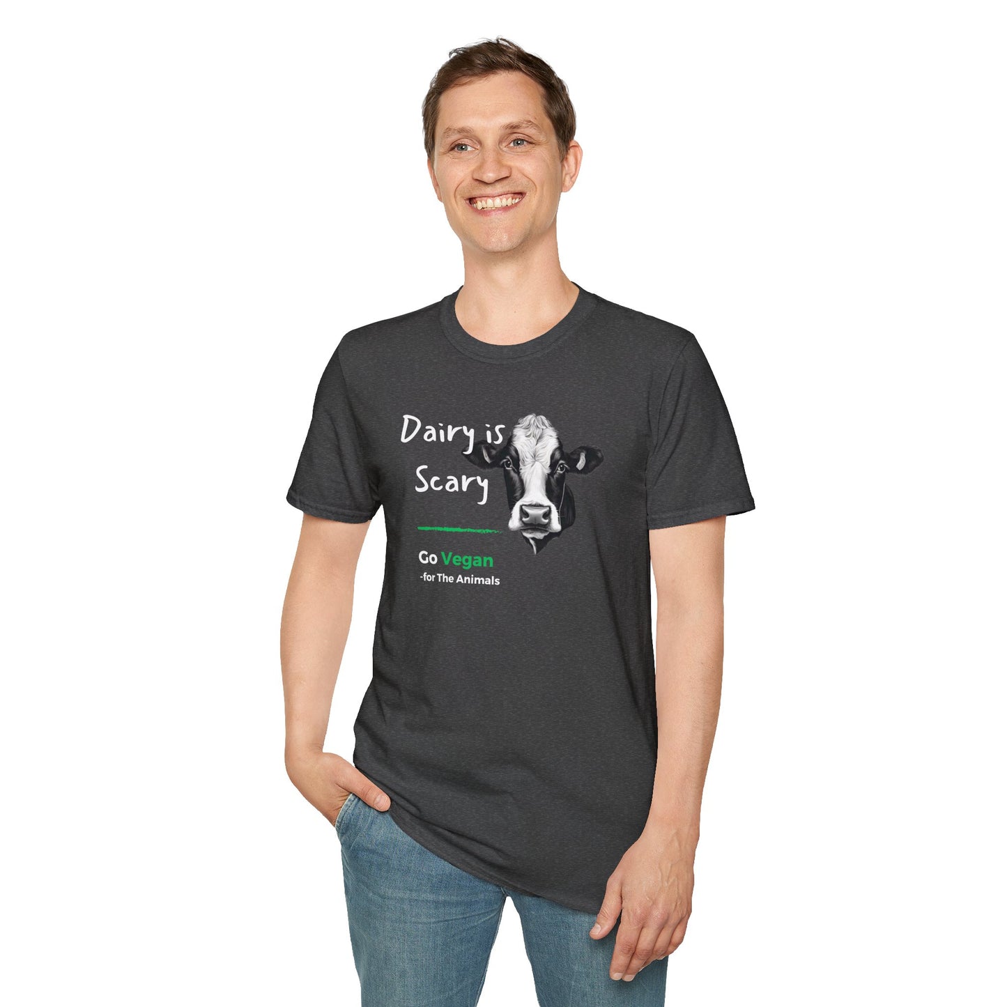 Dairy is Scary - Dark [Unisex Softstyle Tee]