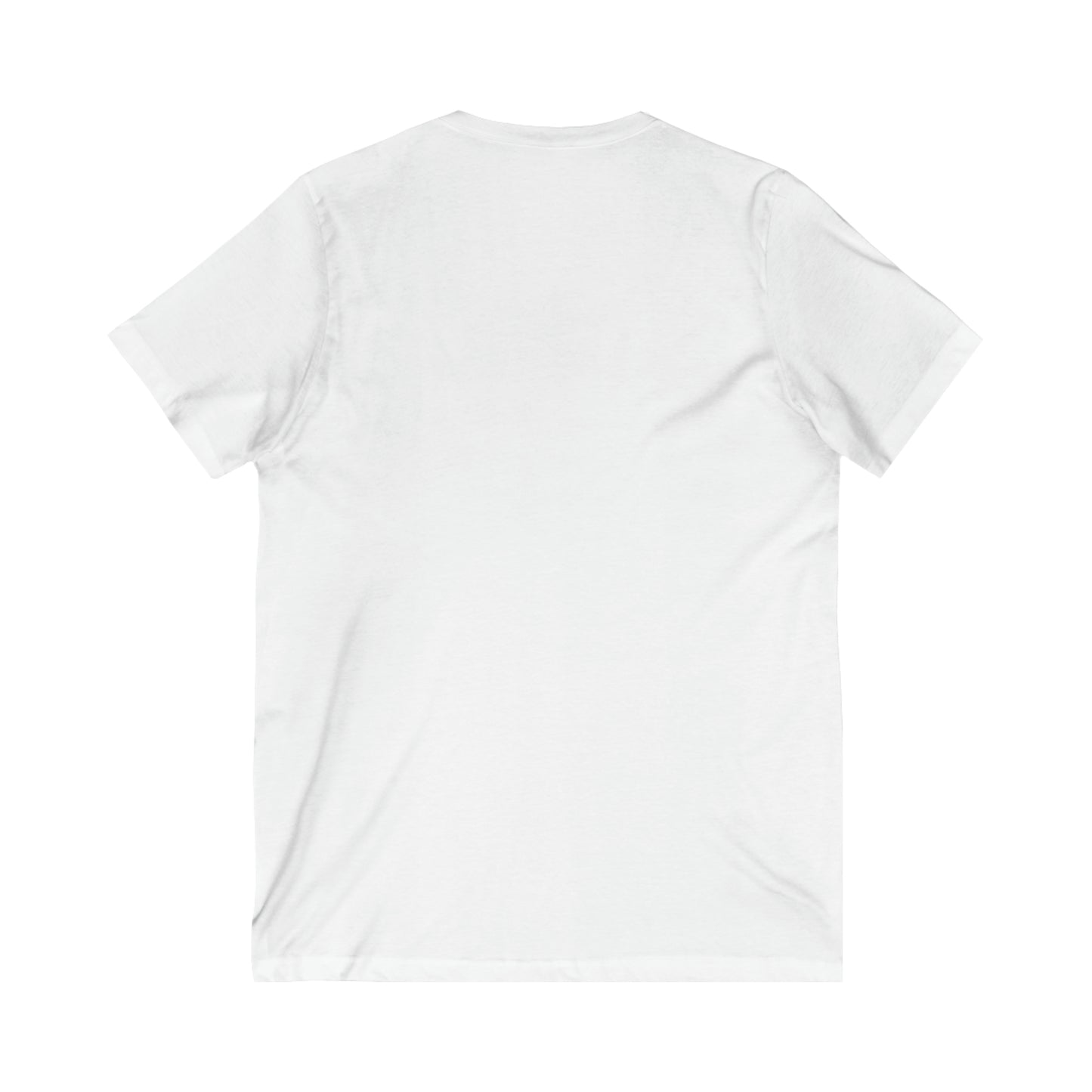 Vegan Nutrition Facts - White [Unisex Jersey Short Sleeve V-Neck Tee]