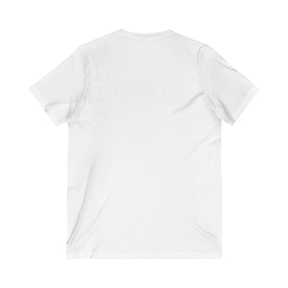 Vegan Nutrition Facts - White [Unisex Jersey Short Sleeve V-Neck Tee]