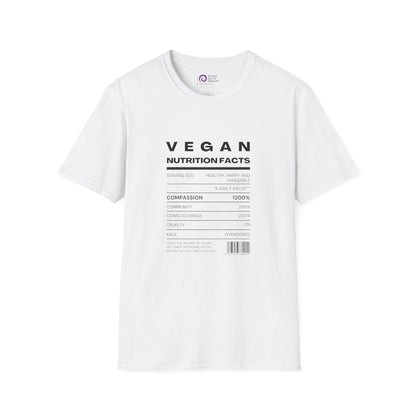 Vegan Nutrition Facts - Lighter Options [Unisex Softstyle Tee]