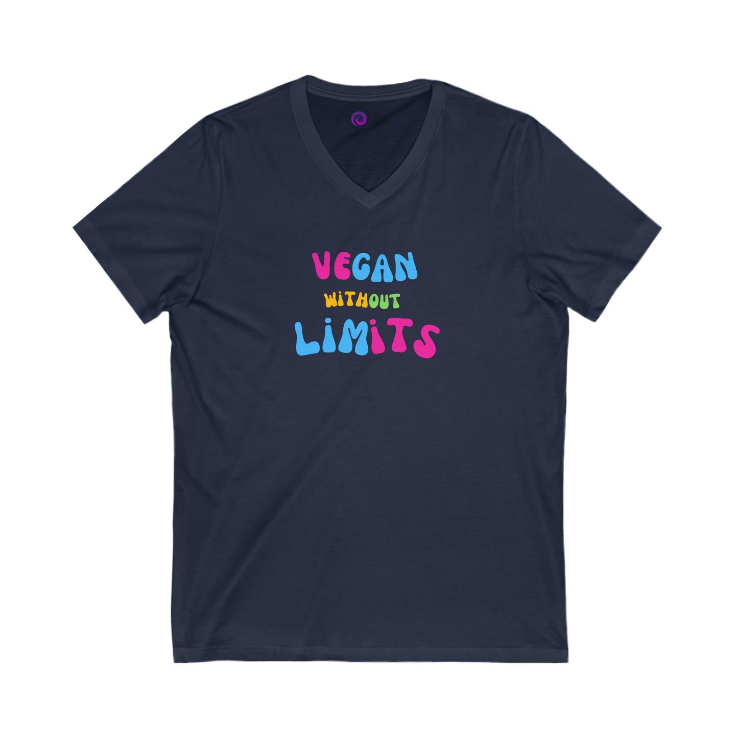 Vegan Without Limits - [Unisex Jersey Short Sleeve V-Neck Tee]