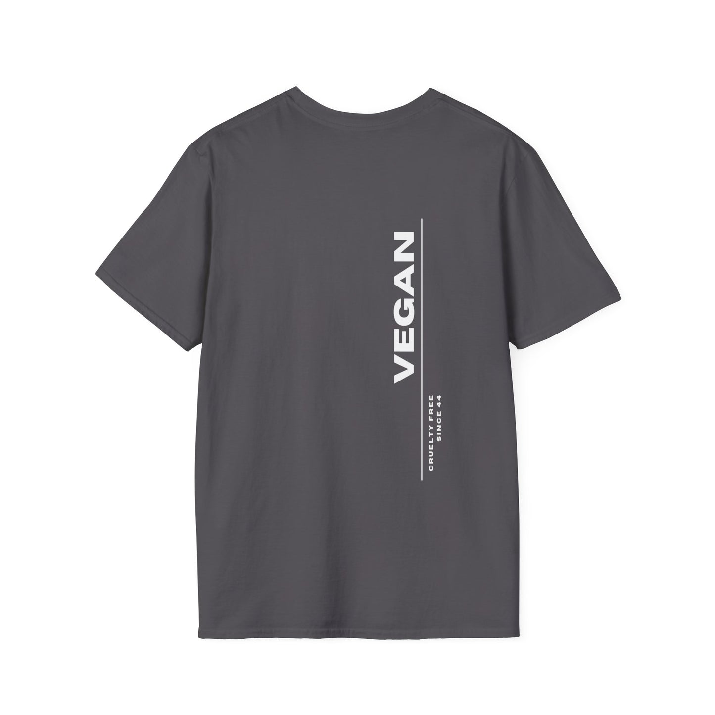 Vegan Nutrition Facts - Dark [Unisex Softstyle Tee]