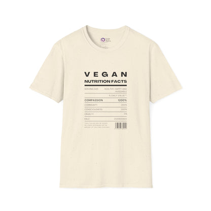 Vegan Nutrition Facts - Lighter Options [Unisex Softstyle Tee]