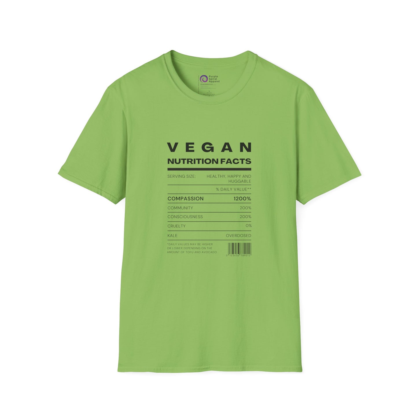 Vegan Nutrition Facts - Lighter Options [Unisex Softstyle Tee]