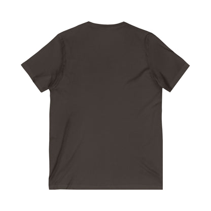 Cashew - Dark [Unisex Jersey Short Sleeve V-Neck Tee]