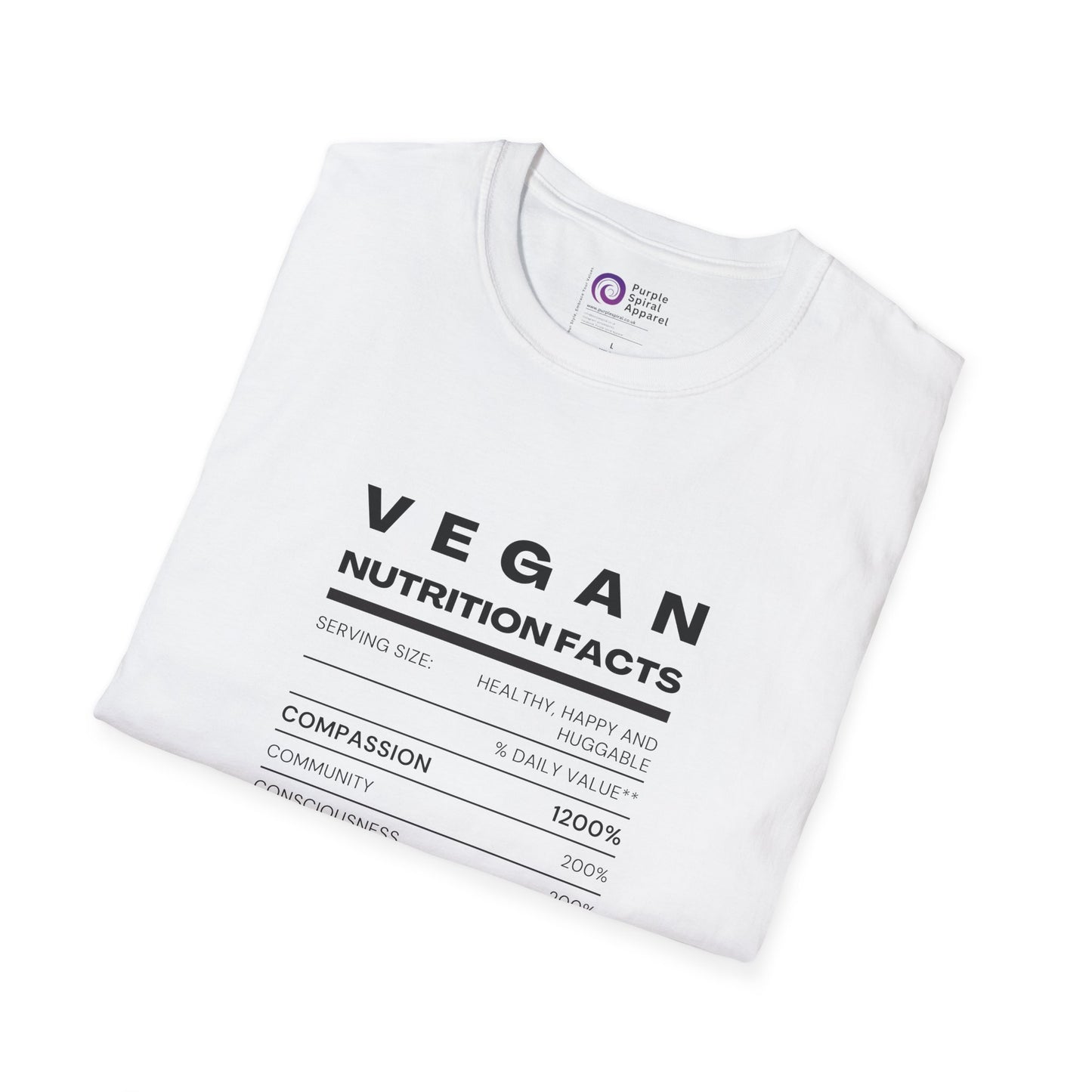 Vegan Nutrition Facts - Lighter Options [Unisex Softstyle Tee]