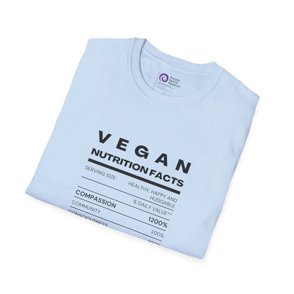 Vegan Nutrition Facts - Lighter Options [Unisex Softstyle Tee]