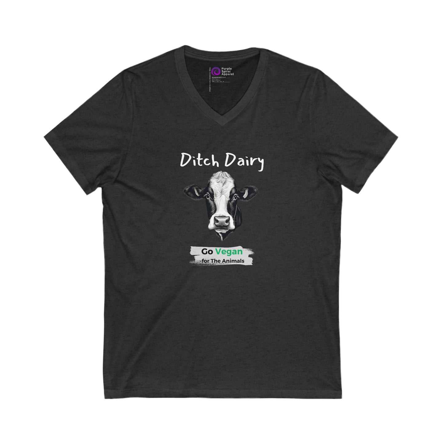 Ditch Dairy - Dark [Unisex Jersey Short Sleeve V-Neck Tee]