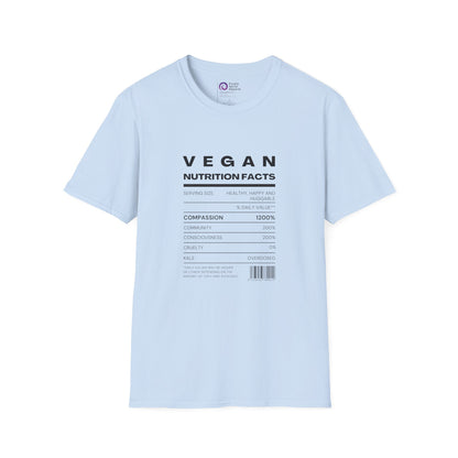 Vegan Nutrition Facts - Lighter Options [Unisex Softstyle Tee]