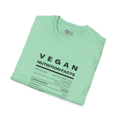 Vegan Nutrition Facts - Lighter Options [Unisex Softstyle Tee]